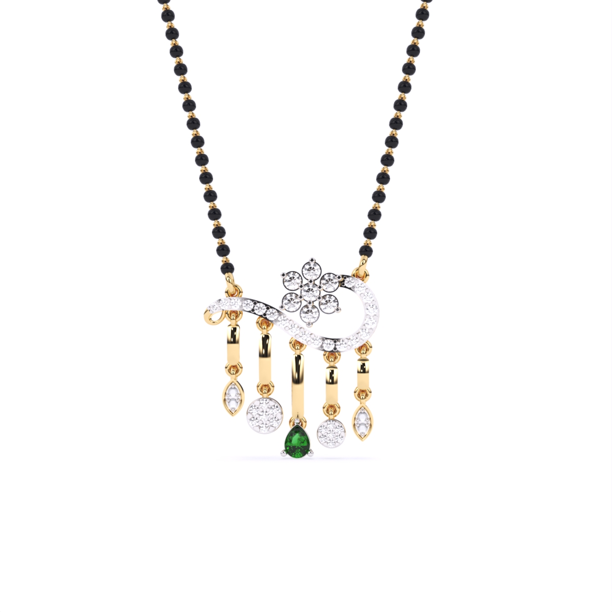 Wave Shape Lab Diamond Mangalsutra