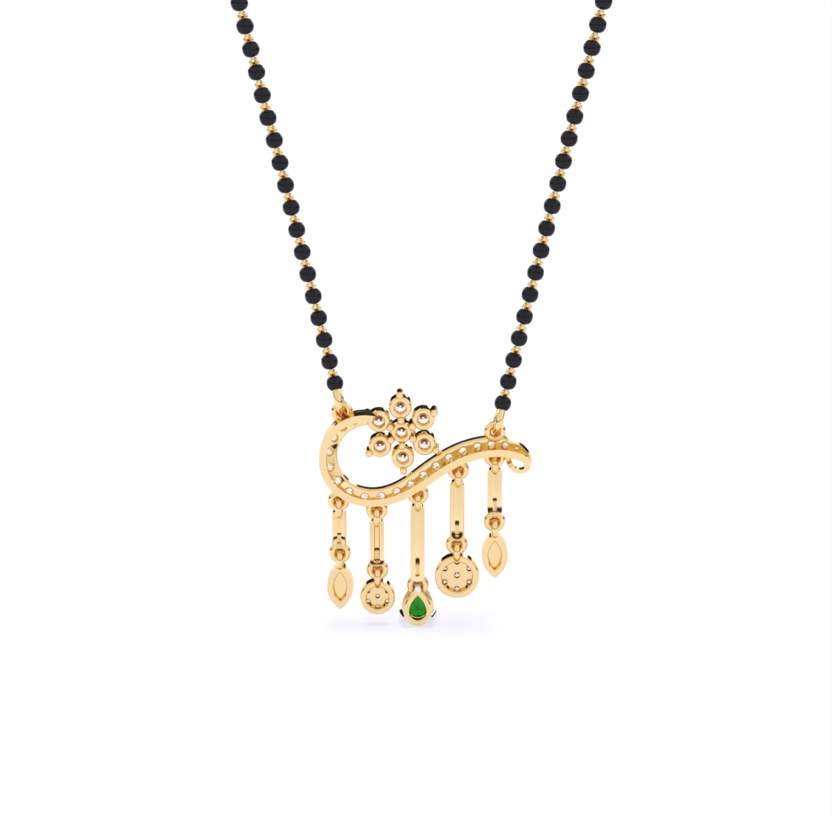 Wave Shape Lab Diamond Mangalsutra