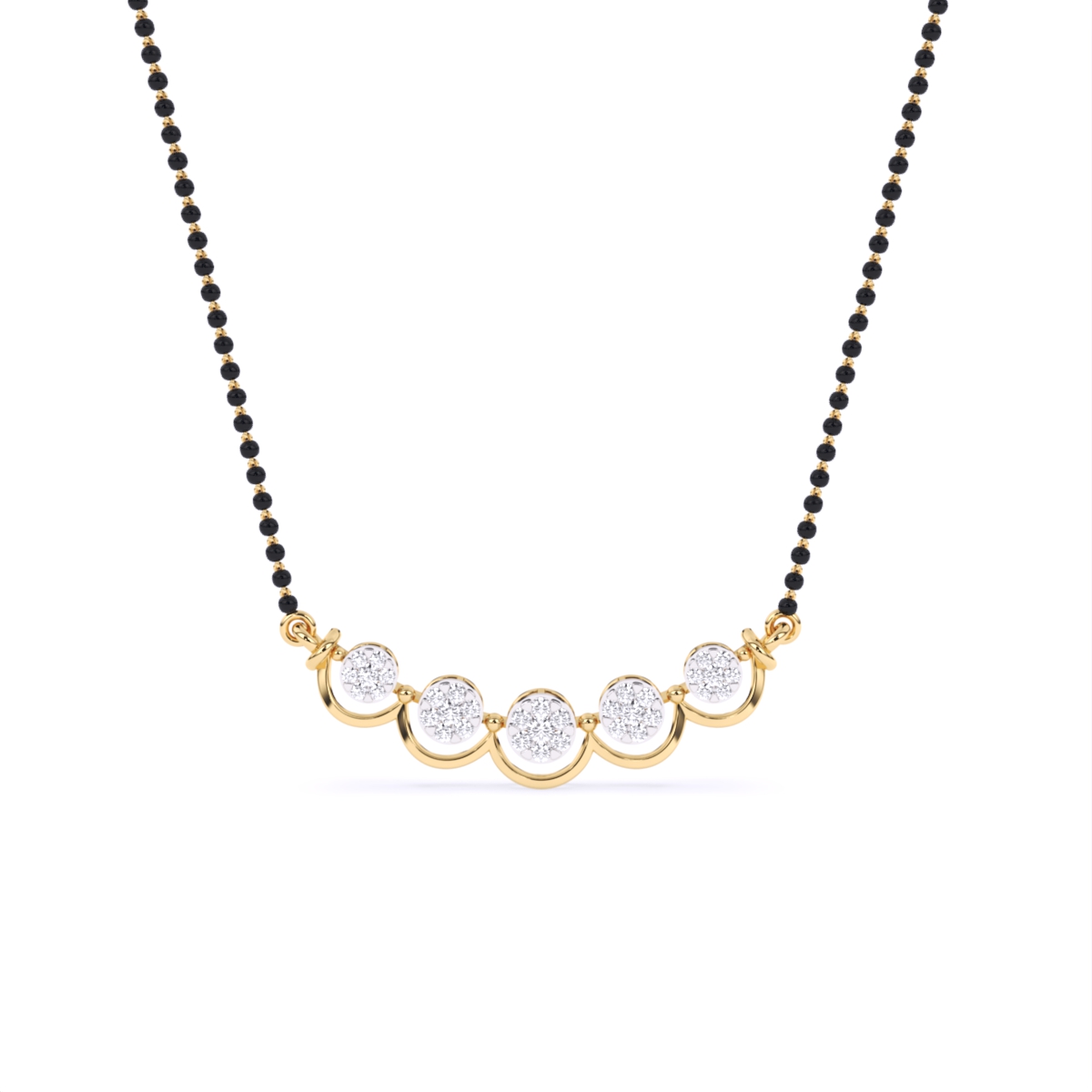 Five Round Cluster Timeless Mangalsutra