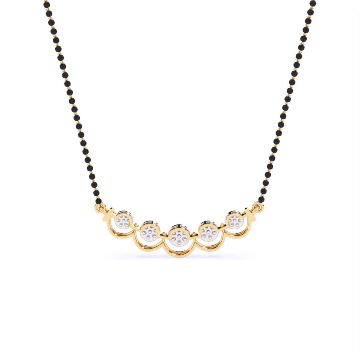 Five Round Cluster Timeless Mangalsutra