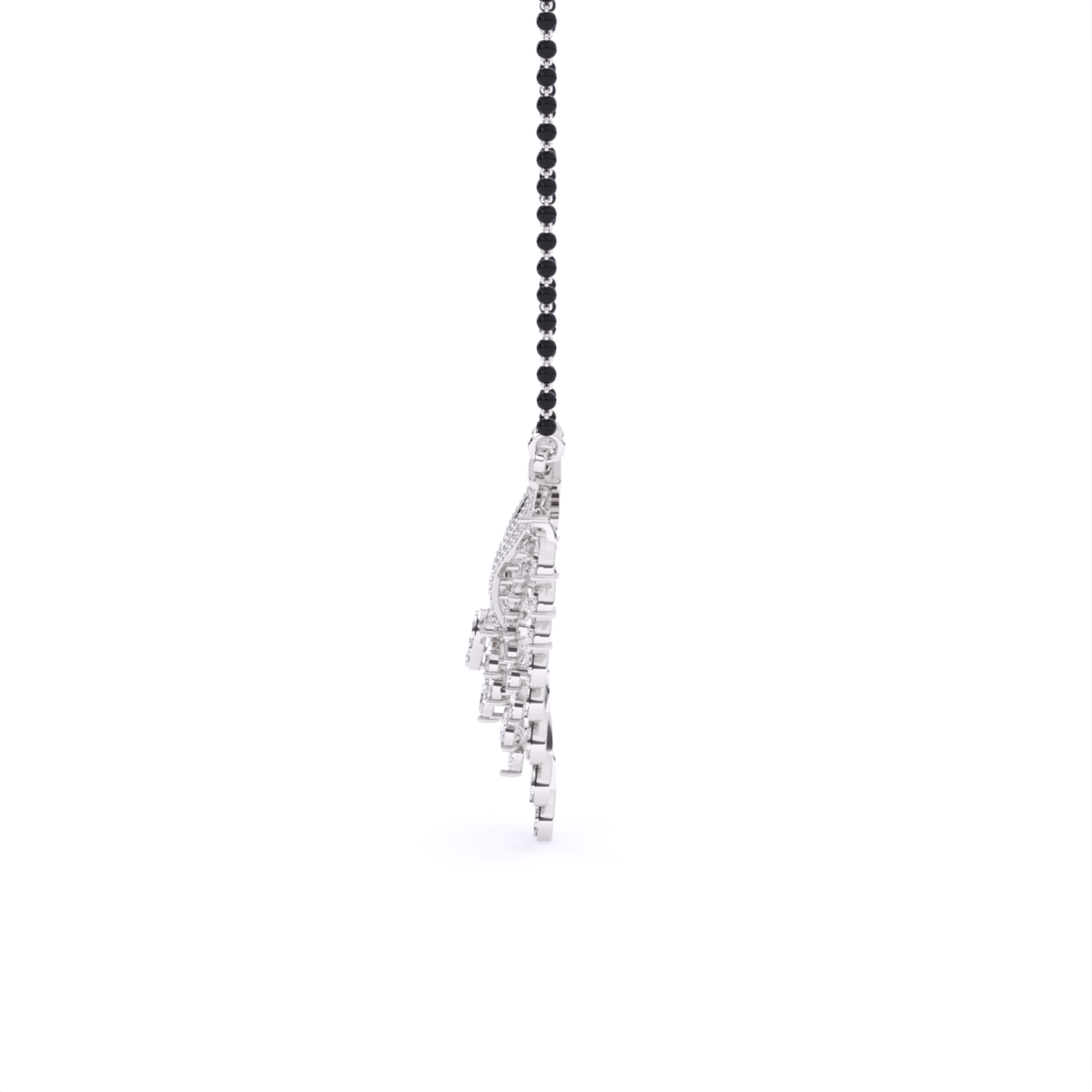 Lab Grown Diamond Bridal Mangalsutra with Teardrop