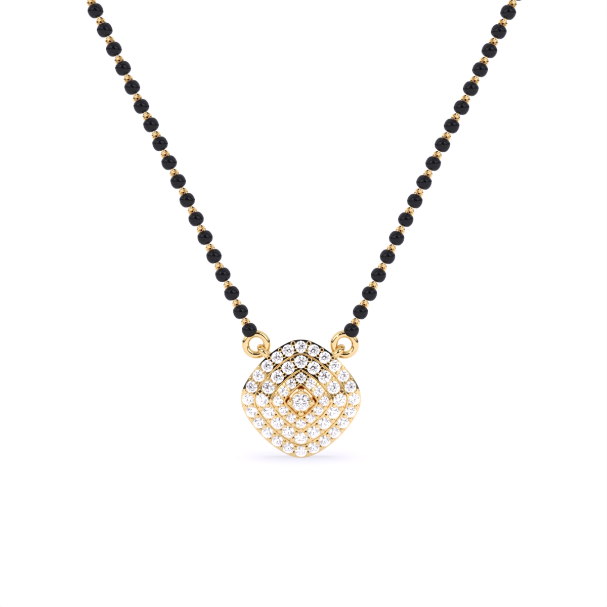 Cushion Shape Lab Grown Diamond Mangalsutra