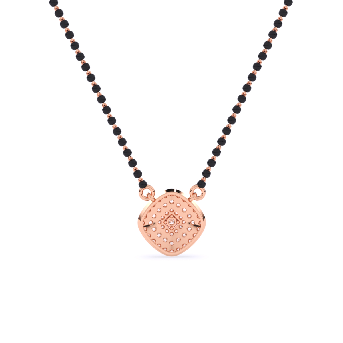 Cushion Shape Lab Grown Diamond Mangalsutra