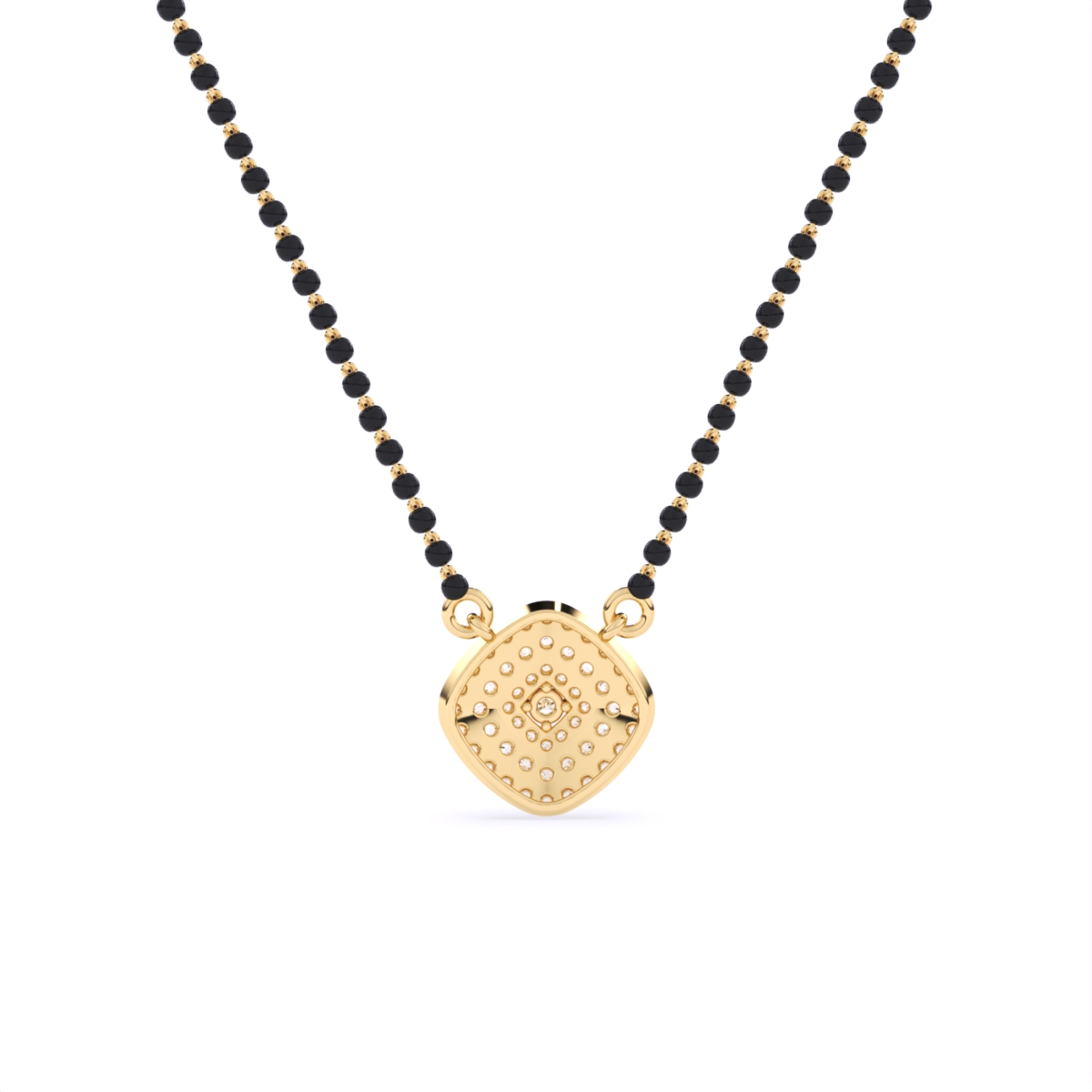 Cushion Shape Lab Grown Diamond Mangalsutra