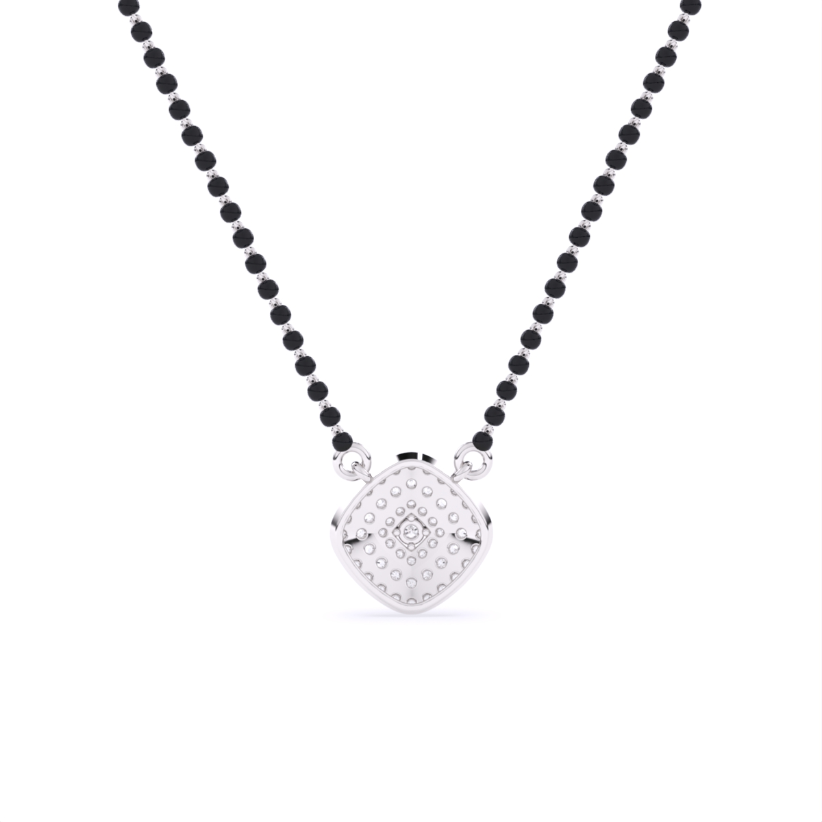 Cushion Shape Lab Grown Diamond Mangalsutra