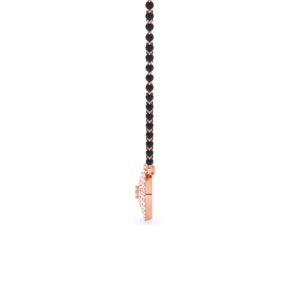 Cushion Shape Lab Grown Diamond Mangalsutra