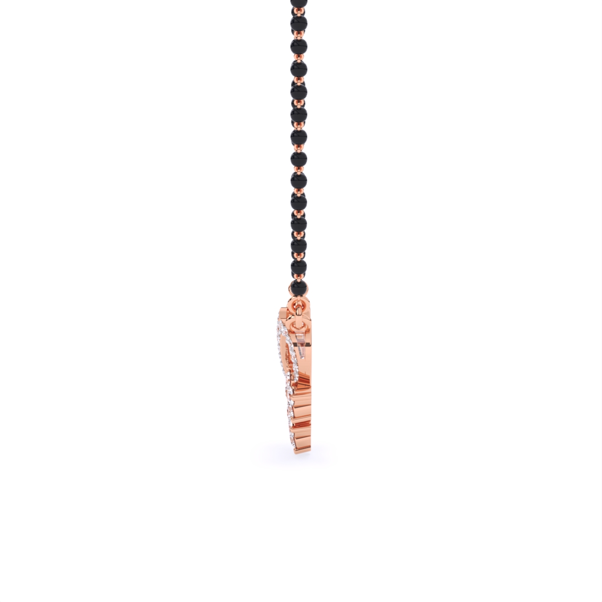 V Shape Lab Grown Diamond Mangalsutra