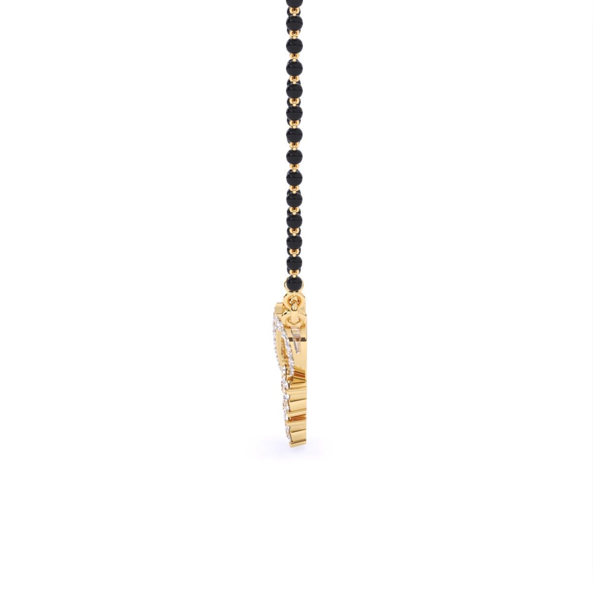 V Shape Lab Grown Diamond Mangalsutra