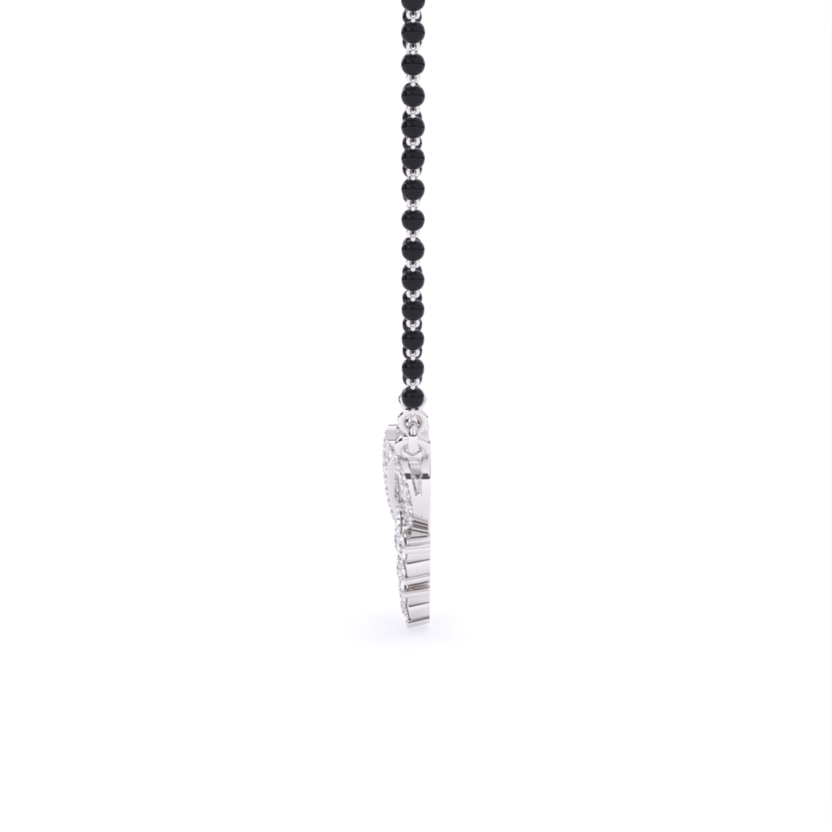 V Shape Lab Grown Diamond Mangalsutra