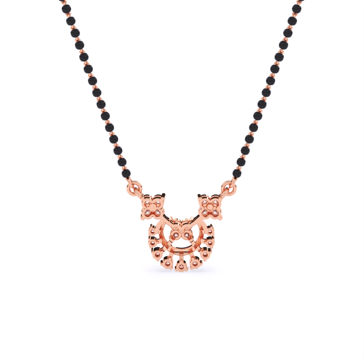 Round Lab Grown Diamond Bridal Mangalsutra
