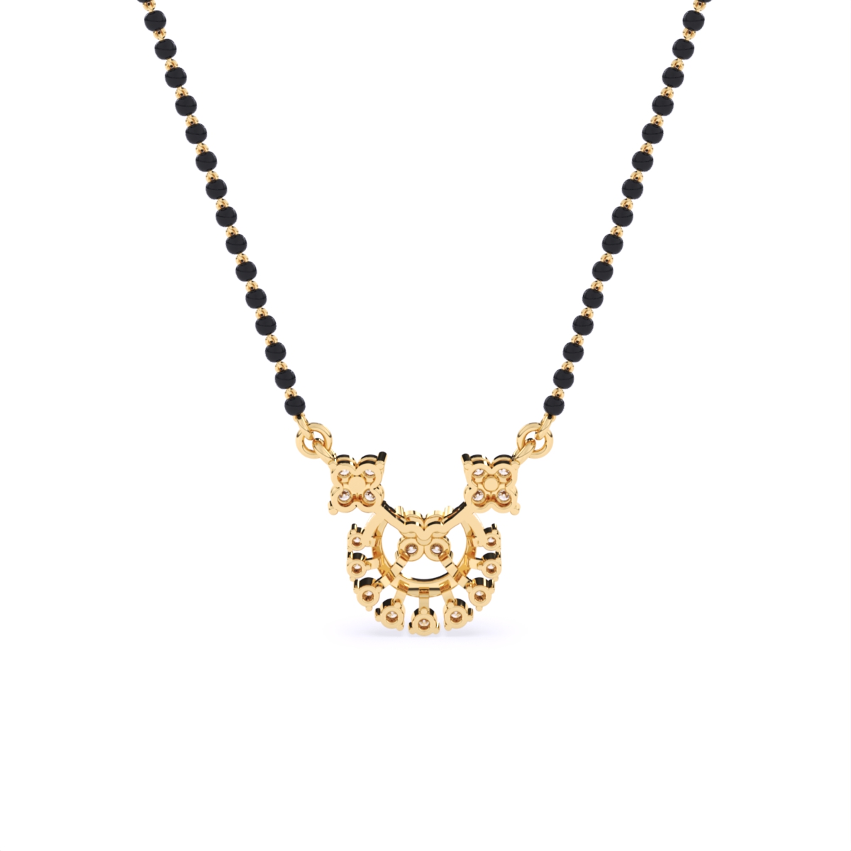 Round Lab Grown Diamond Bridal Mangalsutra