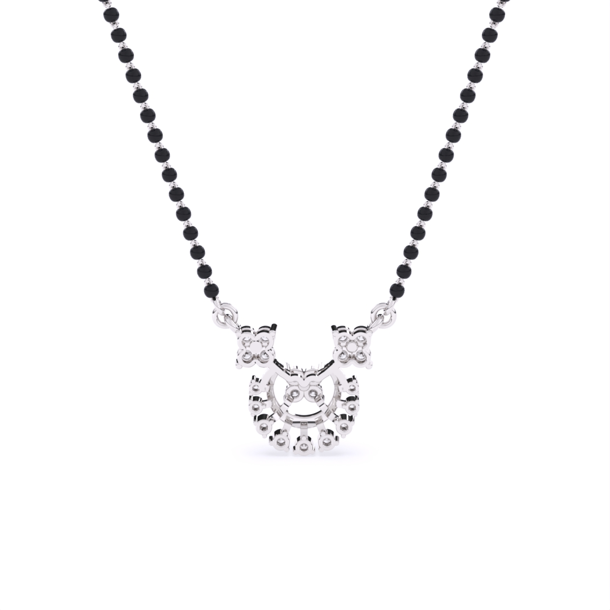 Round Lab Grown Diamond Bridal Mangalsutra