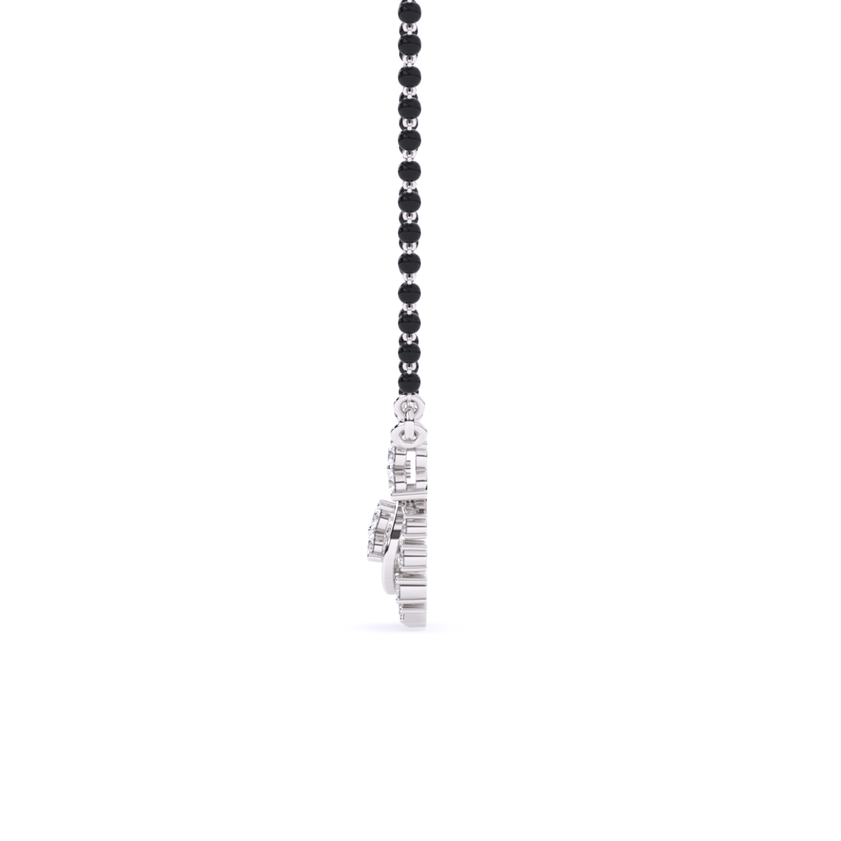 Round Lab Grown Diamond Bridal Mangalsutra