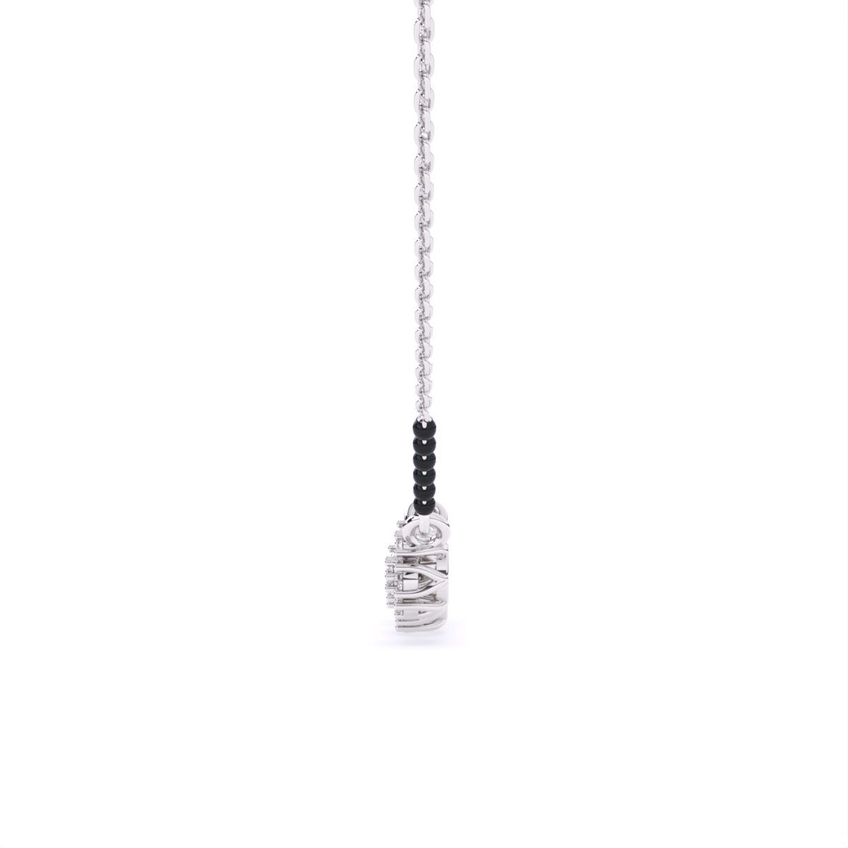 Triple-Flower Lab-Grown Diamond Mangalsutra