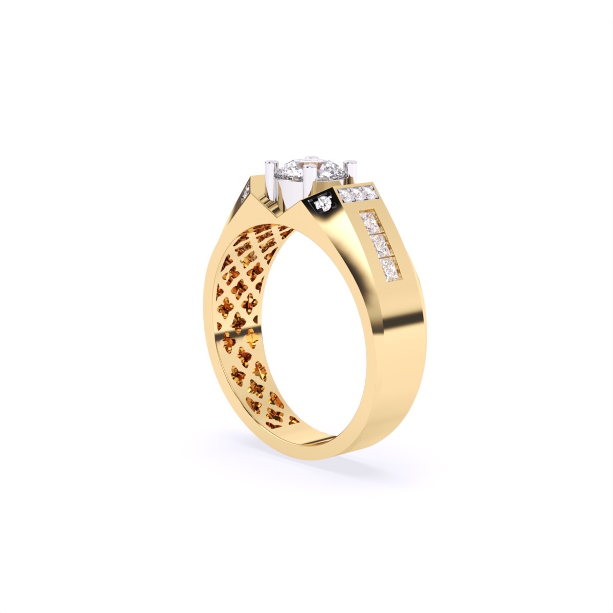 Modern Classic Solitaire Men's Ring
