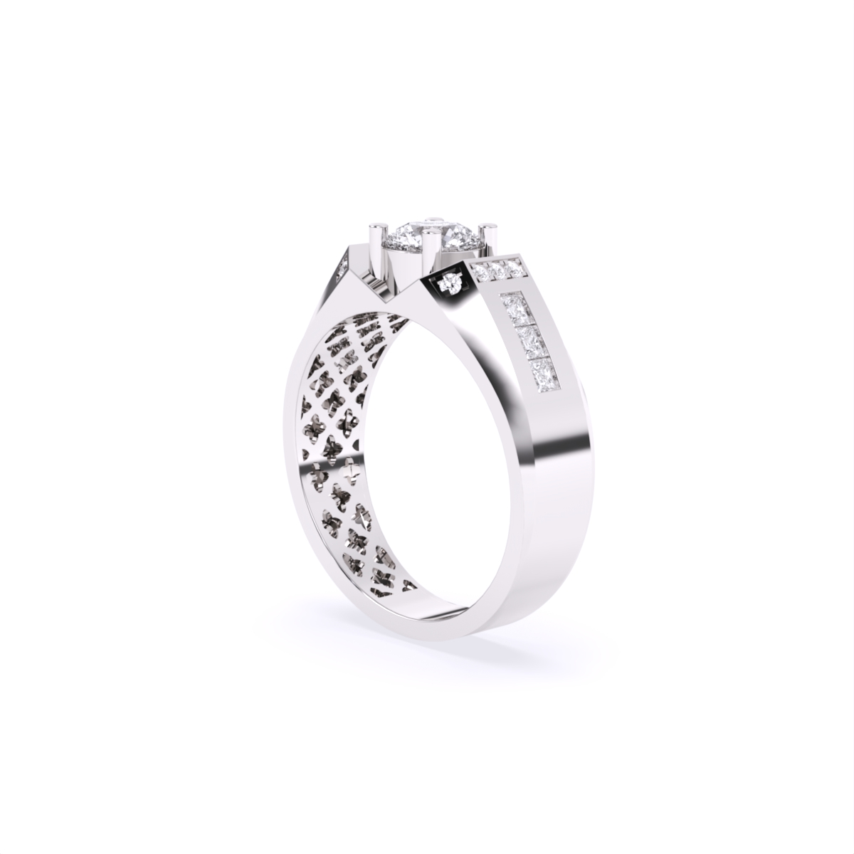 Modern Classic Solitaire Men's Ring