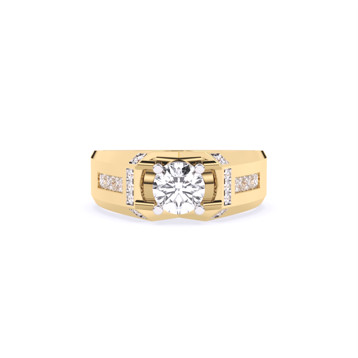 Modern Classic Solitaire Men's Ring