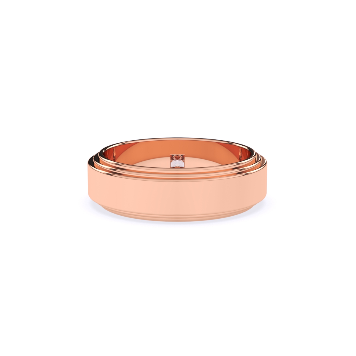 Princess Cut Lab Grown Diamond Men's Ring