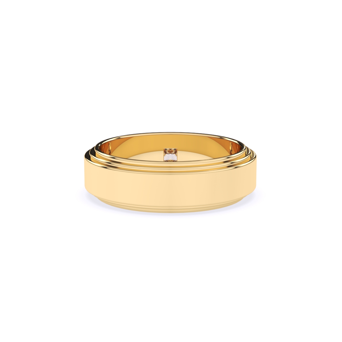 Princess Cut Lab Grown Diamond Men's Ring