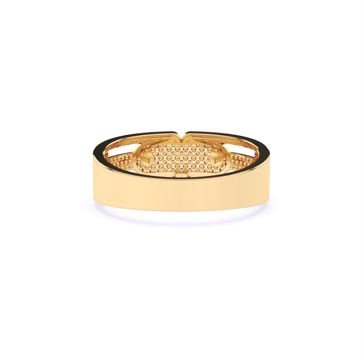 Round Men's Lab Grown Diamond Ring