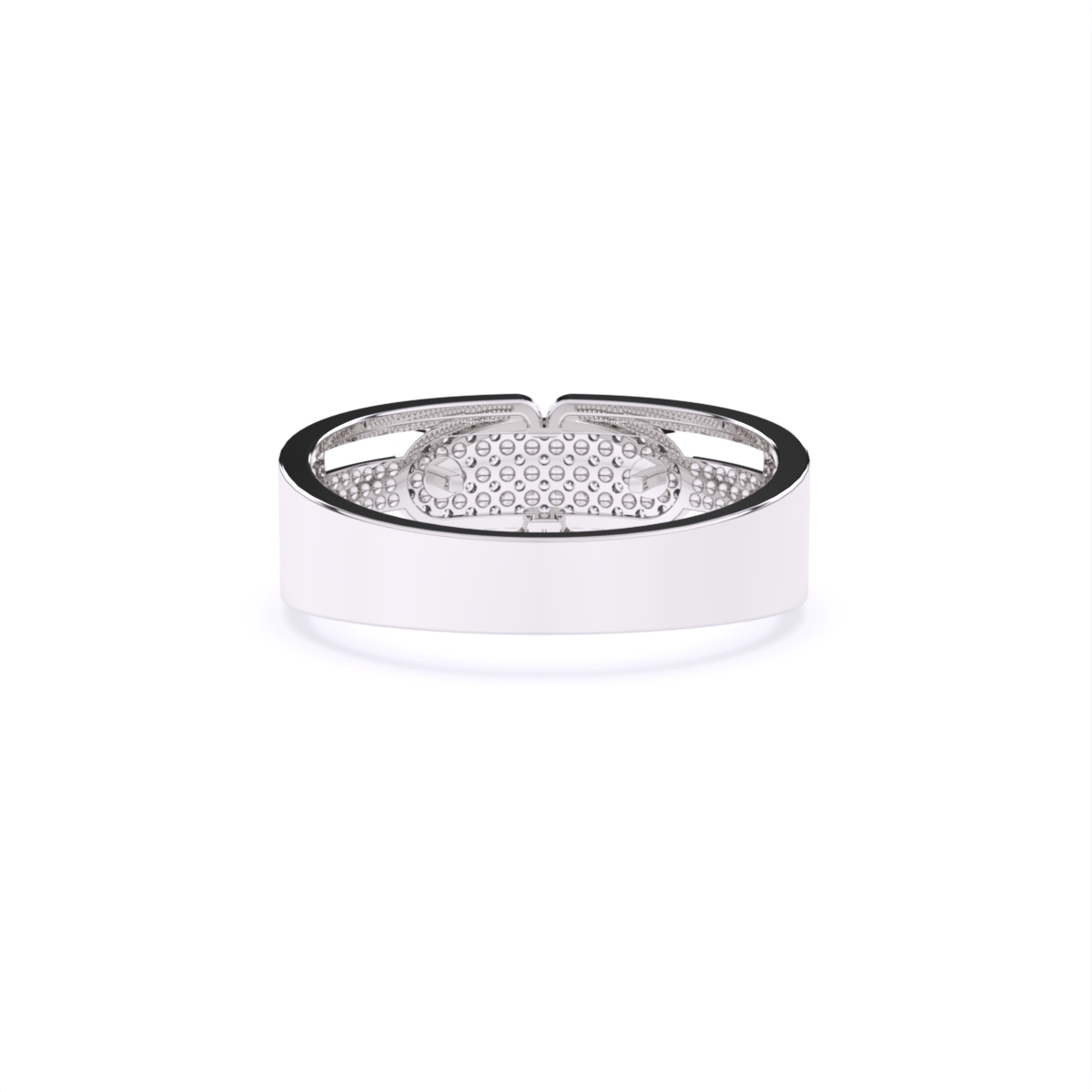Round Men's Lab Grown Diamond Ring