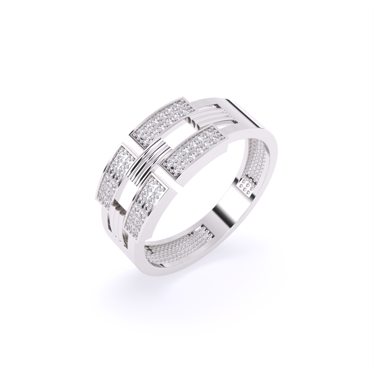 Round Lab Grown Diamond Ring For Him