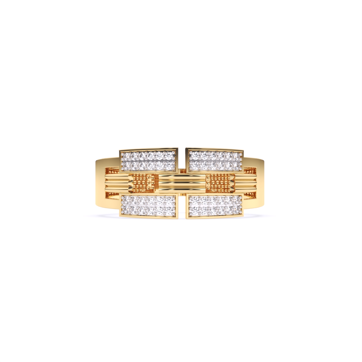 Round Lab Grown Diamond Ring For Him