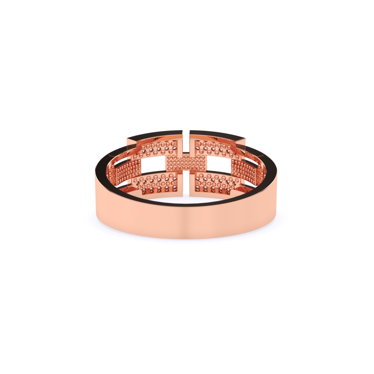 Round Lab Grown Diamond Ring For Him