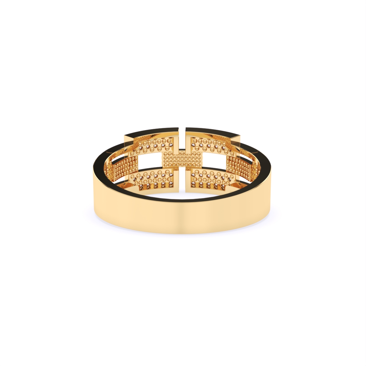 Round Lab Grown Diamond Ring For Him