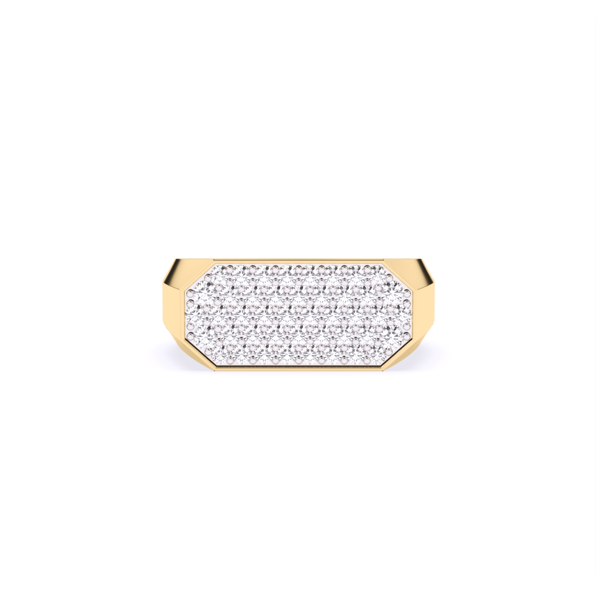 Round Cluster Engagement Ring For Men
