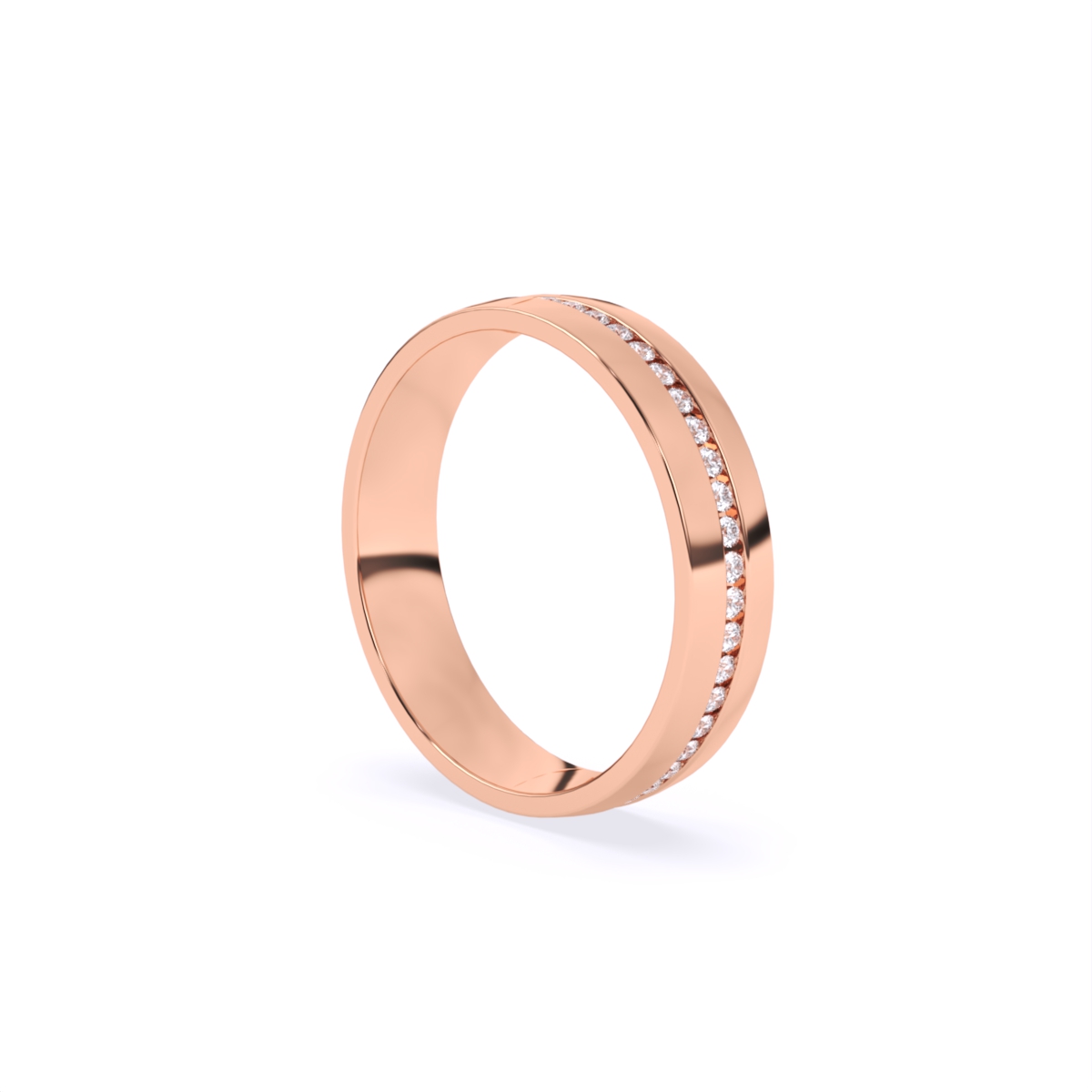 Channel Setting Lab Grown Diamond Men's Band