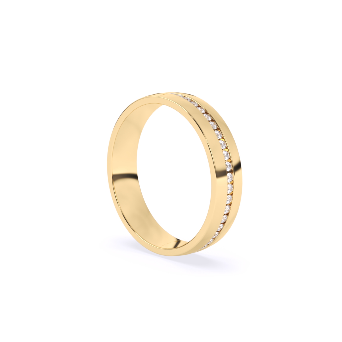 Channel Setting Lab Grown Diamond Men's Band