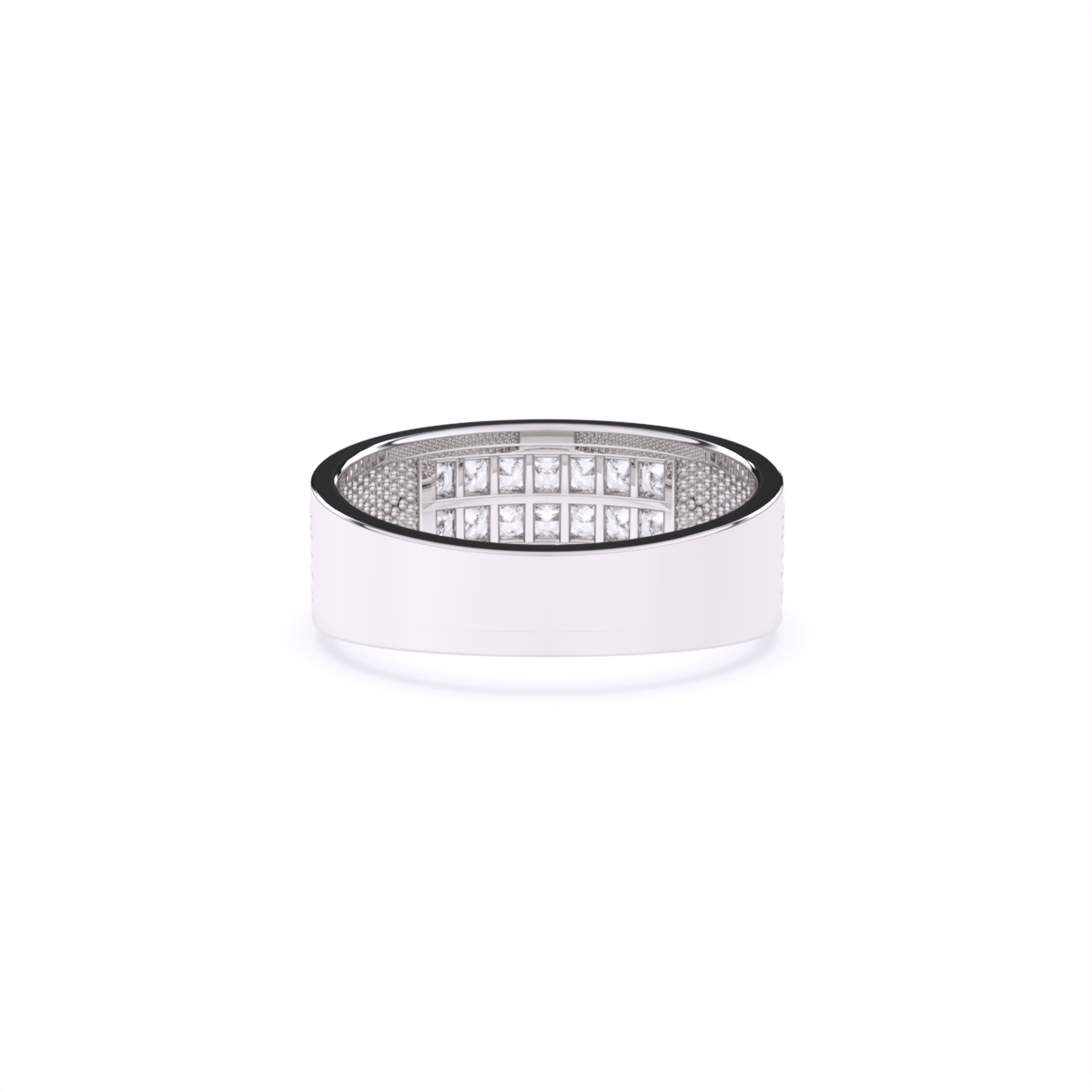 Elegant Modern Design Lab Diamond Men's Ring