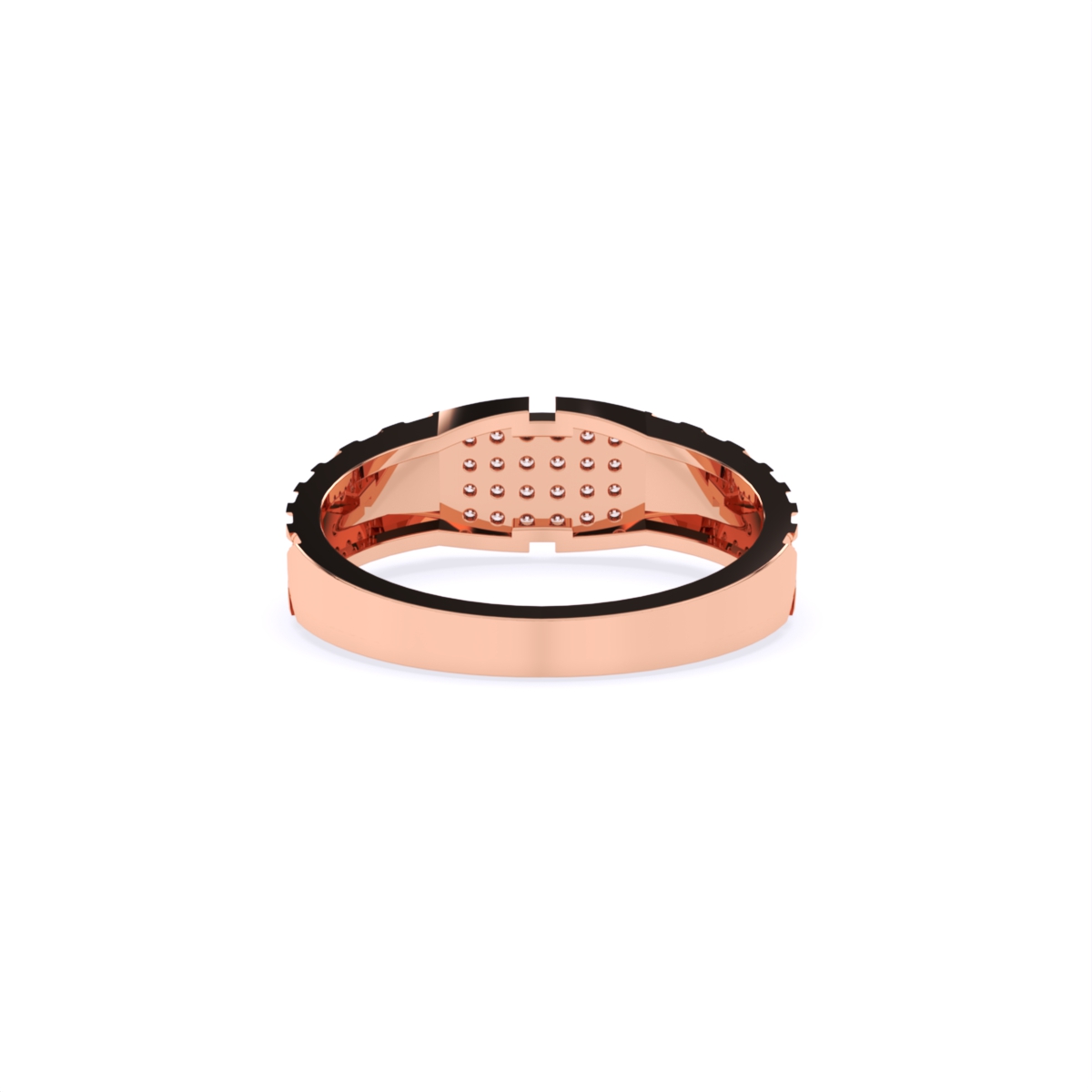 Sparkling Men's Lab Grown Diamond Ring
