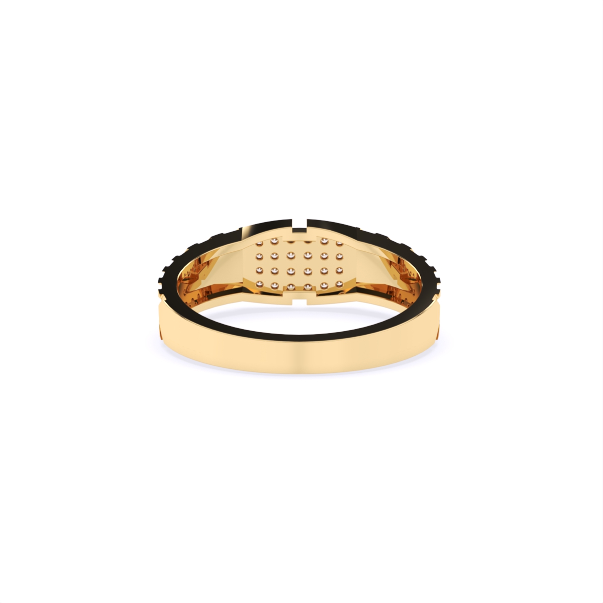 Sparkling Men's Lab Grown Diamond Ring