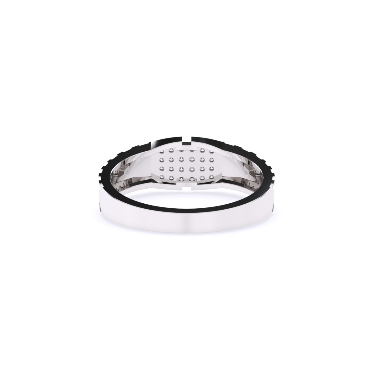 Sparkling Men's Lab Grown Diamond Ring