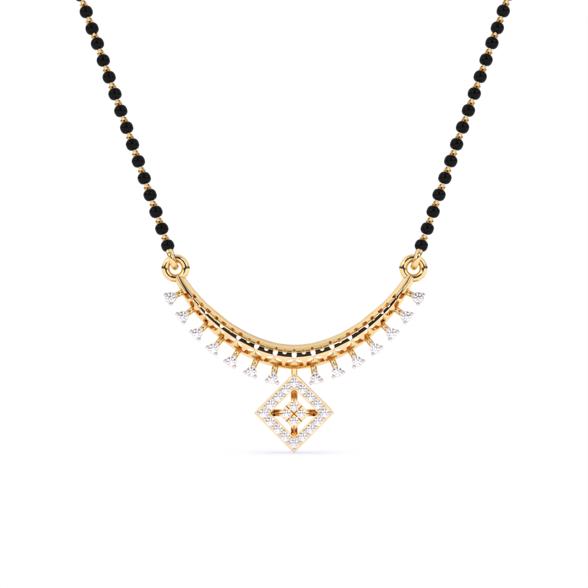 Elegant Gold Lab Grown Diamond Mangalsutra