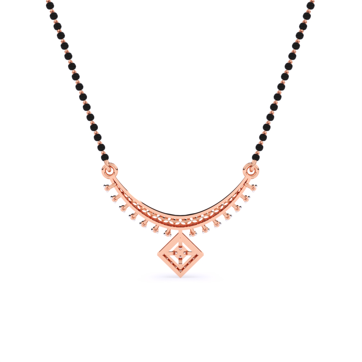 Elegant Gold Lab Grown Diamond Mangalsutra