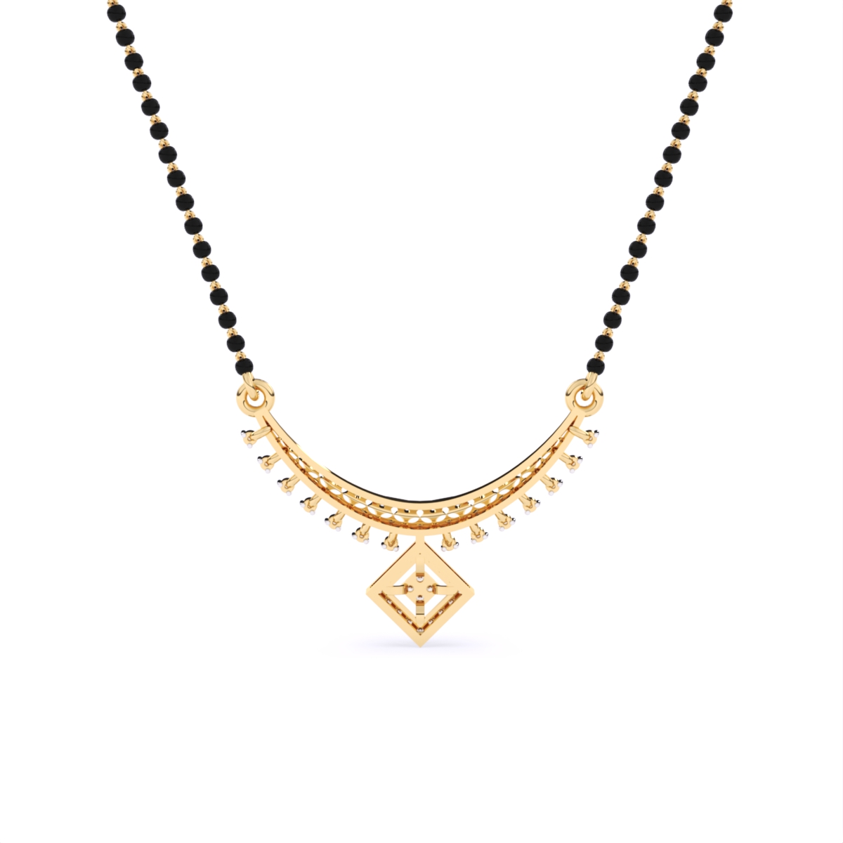 Elegant Gold Lab Grown Diamond Mangalsutra
