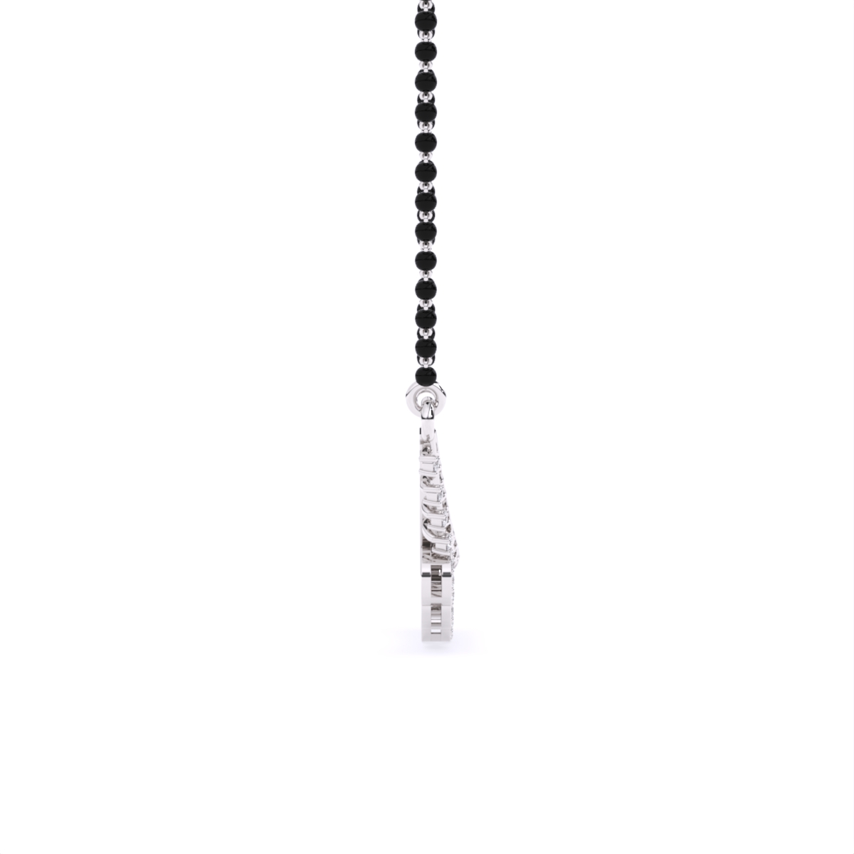Gold Mangalsutra with Five Dazzling Circular Charms