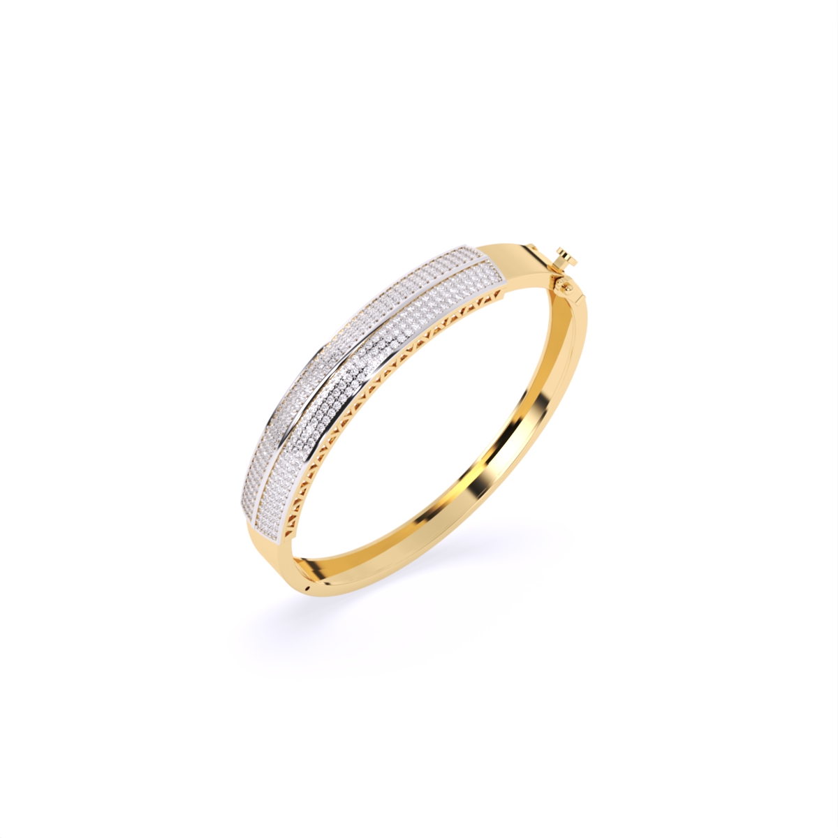 Modern Design Lab Grown Diamond Mens Bracelet
