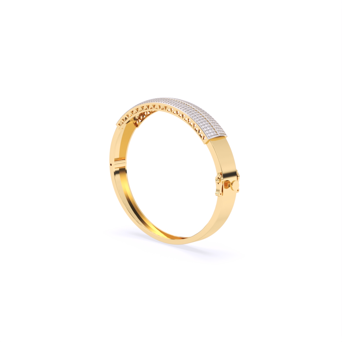 Modern Design Lab Grown Diamond Mens Bracelet