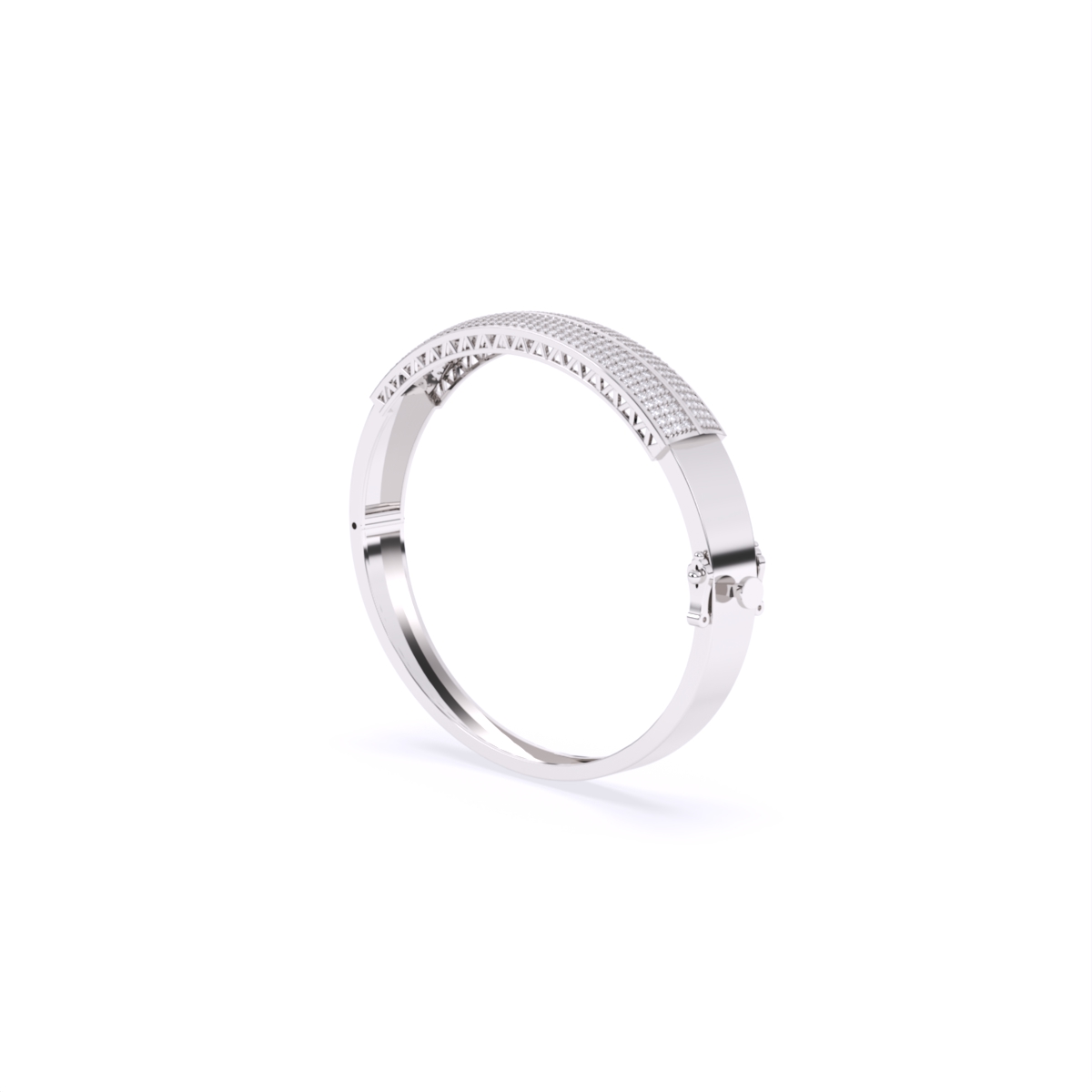 Modern Design Lab Grown Diamond Mens Bracelet