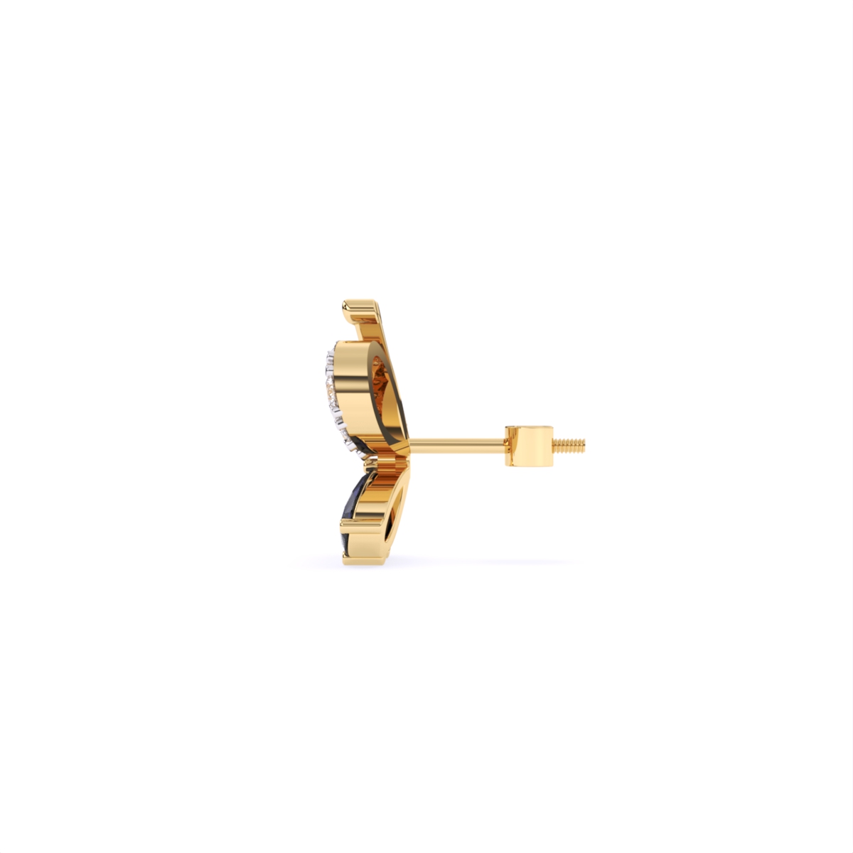 butterfly style Lab Diamond Kids Earrings