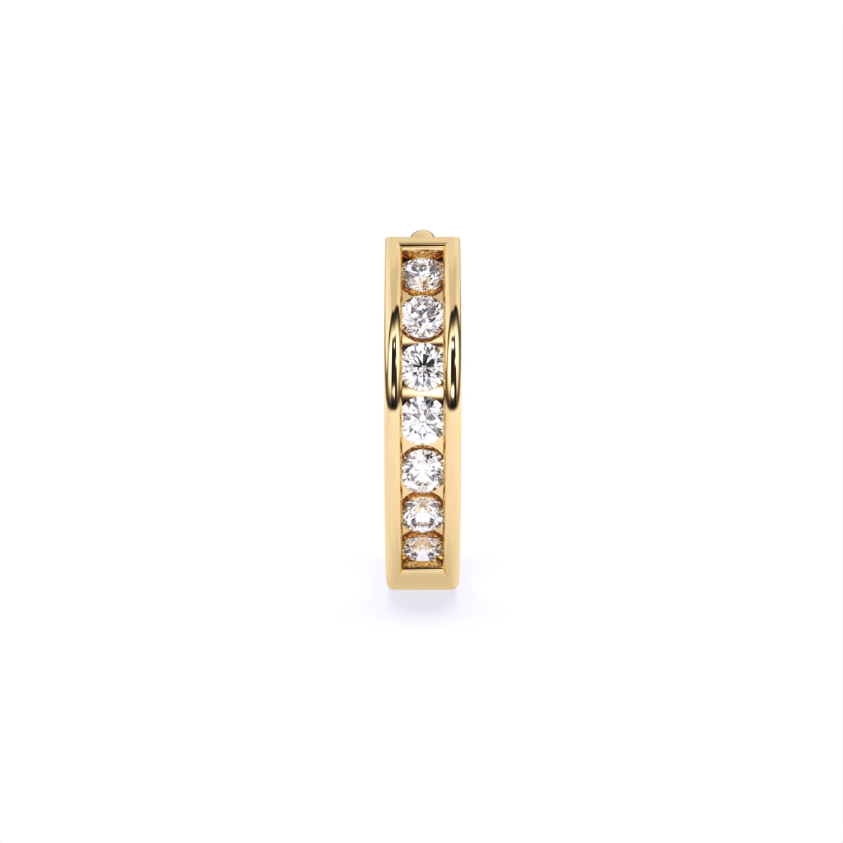 Round Cut Lab Grown Diamond Nose Pin