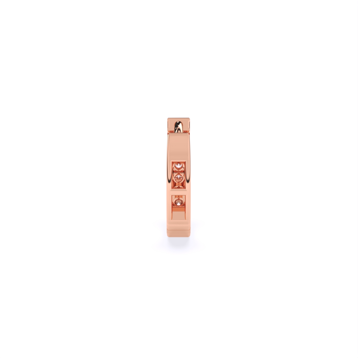 Round Cut Lab Grown Diamond Nose Pin