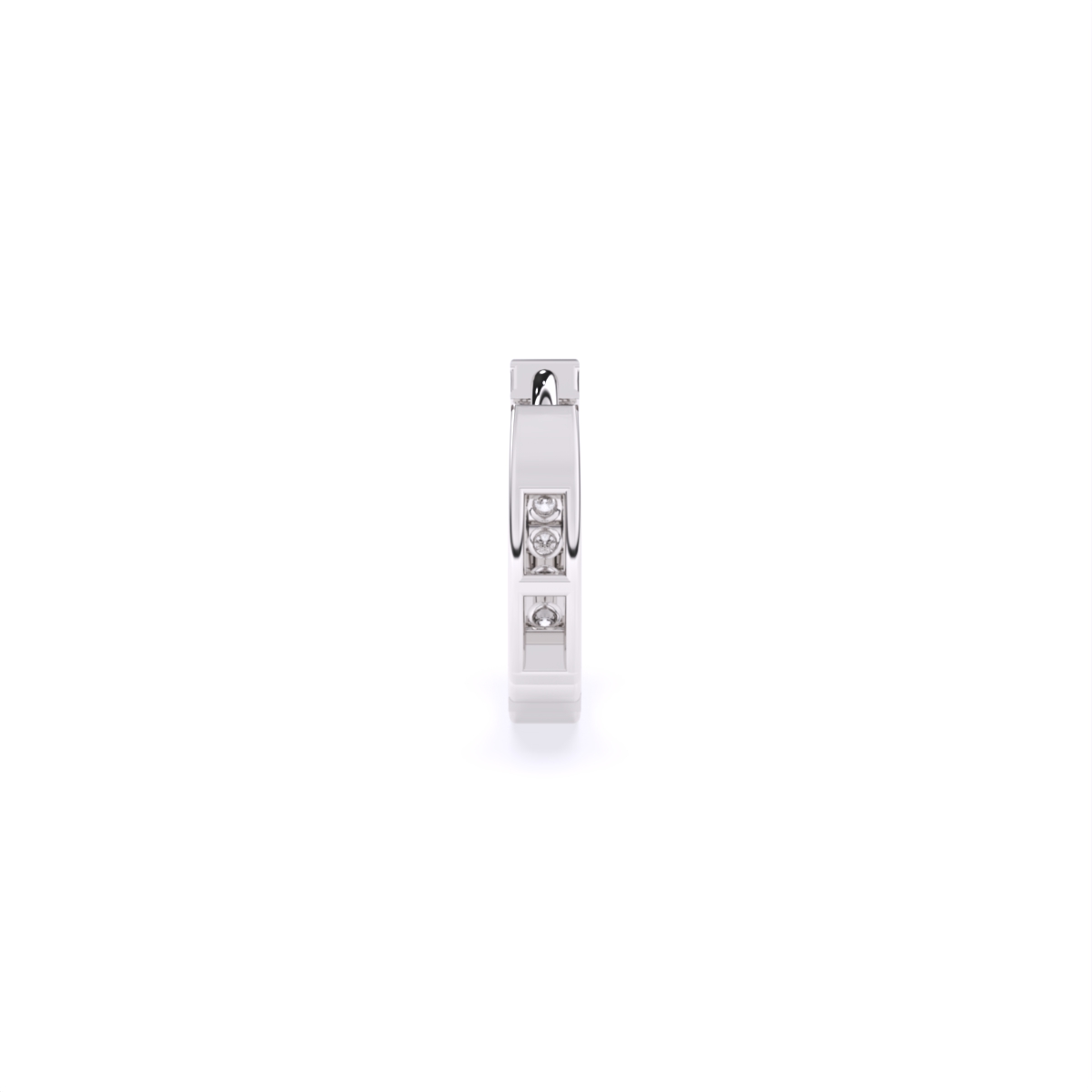 Round Cut Lab Grown Diamond Nose Pin