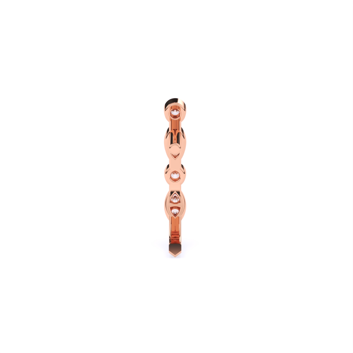 Eternity Bezel set Lab Diamond Nose Pin