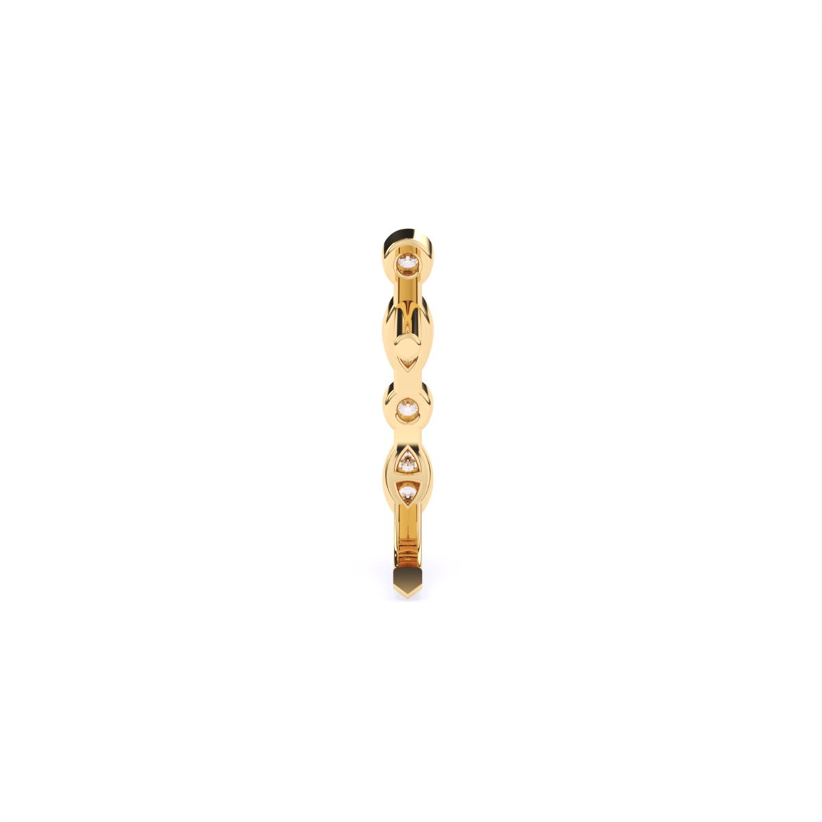 Eternity Bezel set Lab Diamond Nose Pin