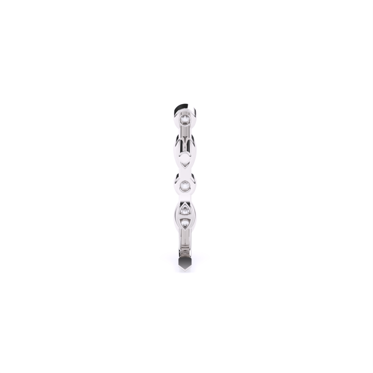 Eternity Bezel set Lab Diamond Nose Pin